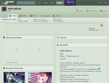 Tablet Screenshot of mini-sakura.deviantart.com