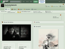 Tablet Screenshot of doctorianmalcolm.deviantart.com