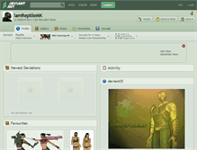 Tablet Screenshot of iamreptilemk.deviantart.com