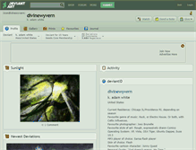 Tablet Screenshot of divinewyvern.deviantart.com