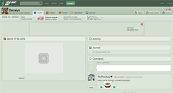 Desktop Screenshot of decalyn.deviantart.com