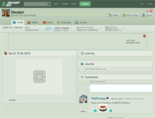 Tablet Screenshot of decalyn.deviantart.com