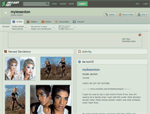 Tablet Screenshot of mylessexton.deviantart.com