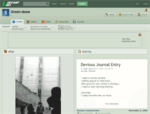 Tablet Screenshot of green-stone.deviantart.com