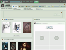 Tablet Screenshot of mjr005.deviantart.com