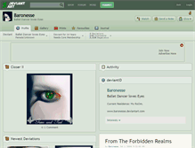 Tablet Screenshot of baronesse.deviantart.com