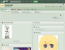 Tablet Screenshot of clouds-skye.deviantart.com