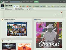 Tablet Screenshot of harrybana.deviantart.com