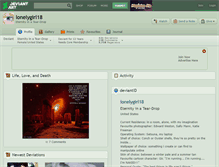 Tablet Screenshot of lonelygirl18.deviantart.com