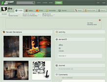 Tablet Screenshot of dlre.deviantart.com