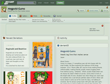 Tablet Screenshot of megpoid-gumo.deviantart.com