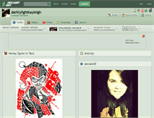 Tablet Screenshot of darklylightkayleigh.deviantart.com