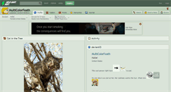 Desktop Screenshot of multicolorfeath.deviantart.com