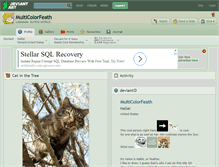 Tablet Screenshot of multicolorfeath.deviantart.com
