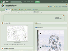 Tablet Screenshot of chibinekodemyx.deviantart.com