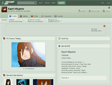 Tablet Screenshot of kaori-miyame.deviantart.com