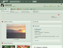 Tablet Screenshot of ladylarael.deviantart.com
