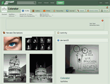 Tablet Screenshot of colorator.deviantart.com