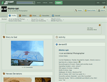 Tablet Screenshot of momo-san.deviantart.com