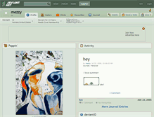 Tablet Screenshot of mezzy.deviantart.com