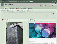 Tablet Screenshot of girlinthemoon.deviantart.com