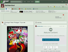 Tablet Screenshot of darkmarxsoul.deviantart.com