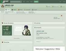 Tablet Screenshot of catholic-club.deviantart.com