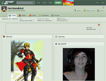 Tablet Screenshot of herrmondkind.deviantart.com