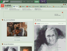 Tablet Screenshot of m-ajinah.deviantart.com