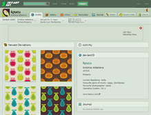 Tablet Screenshot of kpucu.deviantart.com