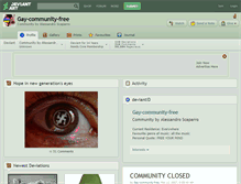 Tablet Screenshot of gay-community-free.deviantart.com