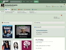 Tablet Screenshot of myhandisadolphin.deviantart.com