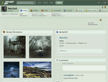 Tablet Screenshot of marchut.deviantart.com