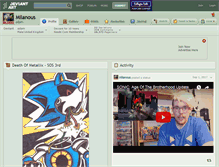 Tablet Screenshot of milanous.deviantart.com