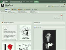 Tablet Screenshot of crimethink.deviantart.com