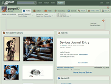 Tablet Screenshot of pompei77.deviantart.com