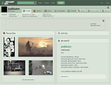 Tablet Screenshot of justbluem.deviantart.com