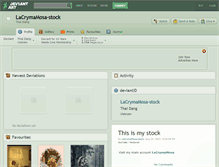 Tablet Screenshot of lacrymamosa-stock.deviantart.com