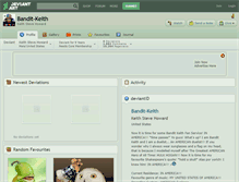 Tablet Screenshot of bandit-keith.deviantart.com