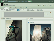 Tablet Screenshot of akronic.deviantart.com