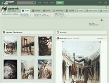 Tablet Screenshot of dante-mk.deviantart.com