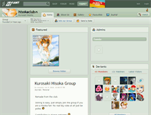 Tablet Screenshot of hisokaclub.deviantart.com