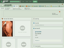 Tablet Screenshot of groseaside.deviantart.com