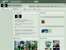 Tablet Screenshot of ben10-omniverse.deviantart.com