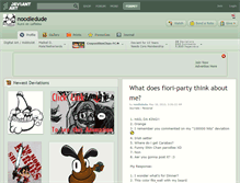 Tablet Screenshot of noodledude.deviantart.com