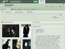 Tablet Screenshot of doriangothic.deviantart.com