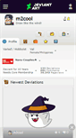 Mobile Screenshot of m2cool.deviantart.com