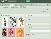 Tablet Screenshot of fire-fenix.deviantart.com