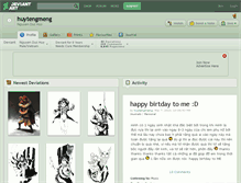 Tablet Screenshot of huytengmeng.deviantart.com