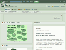 Tablet Screenshot of kichiru.deviantart.com